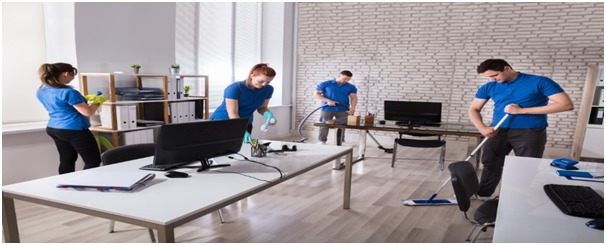 Office cleaning service in Ajman by aimpests team members